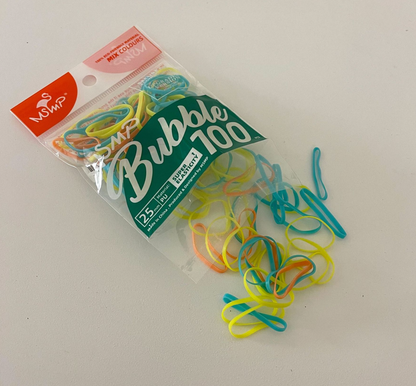 100pcs of candy-colored one-time hair rubber band